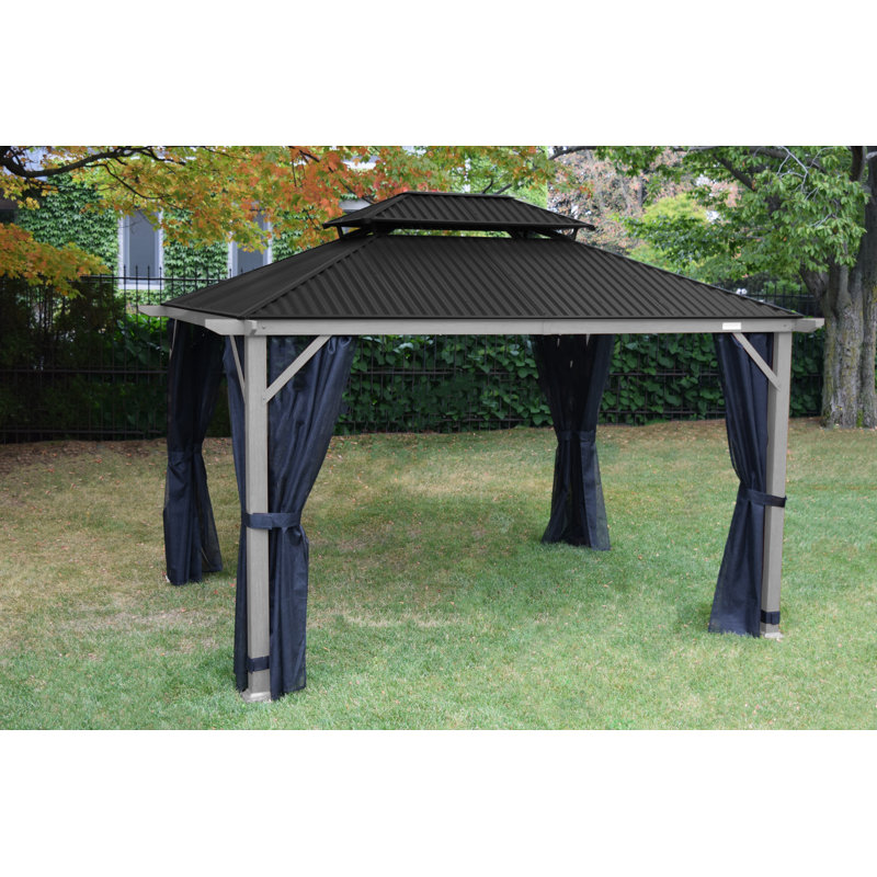 F.CorriveauInternational Cordoba 10 Ft. W x 14 Ft. D Metal Patio Gazebo